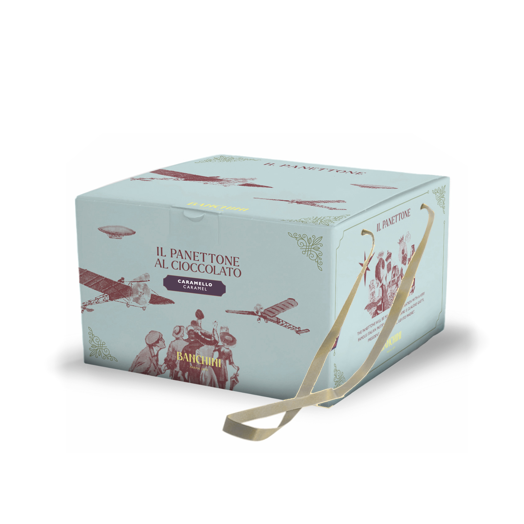 Panettone al cioccolato con caramello